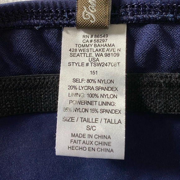 TOMMY Bahama Swimsuit Bikini Top Size Small - Picture 4 of 4